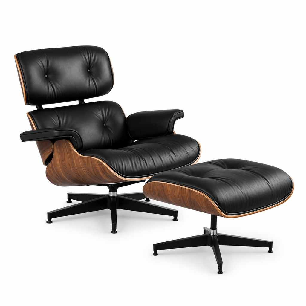 Mid-Century Lounge Chair & Ottoman