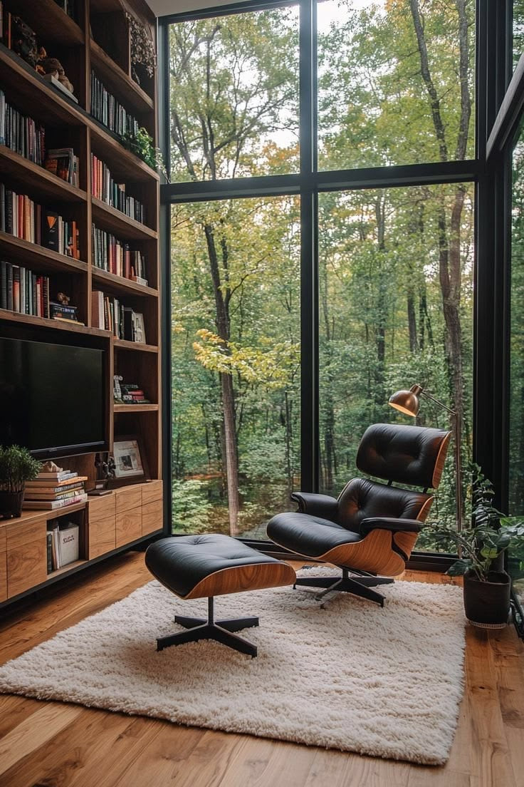Mid-Century Lounge Chair & Ottoman