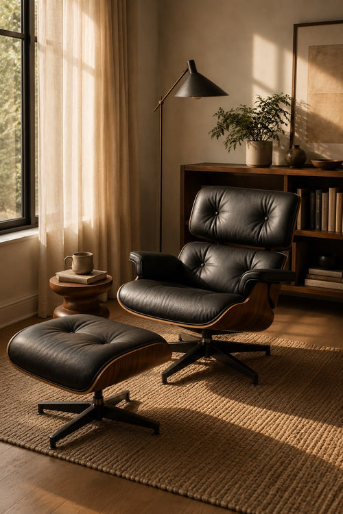 Mid-Century Lounge Chair & Ottoman